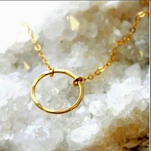 SALE NWT Adorn 925 OR 14k Full Circle Necklaces